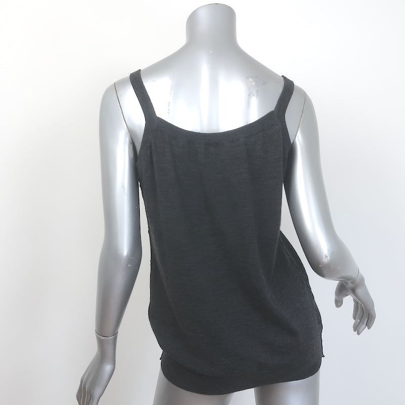 Dolce &amp; Gabbana Knit Tank Top Charcoal Size 42