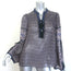 Ulla Johnson Amala Tie-Neck Blouse Black Printed Chiffon Size 10 Long Sleeve Top