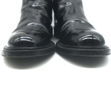 Saint Laurent Chelsea Boots Black Polished Leather Size 41.5