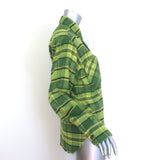 Aviator Nation Plaid Flannel Western Shirt Avocado Size Small Unisex NEW