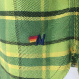 Aviator Nation Plaid Flannel Western Shirt Avocado Size Small Unisex NEW
