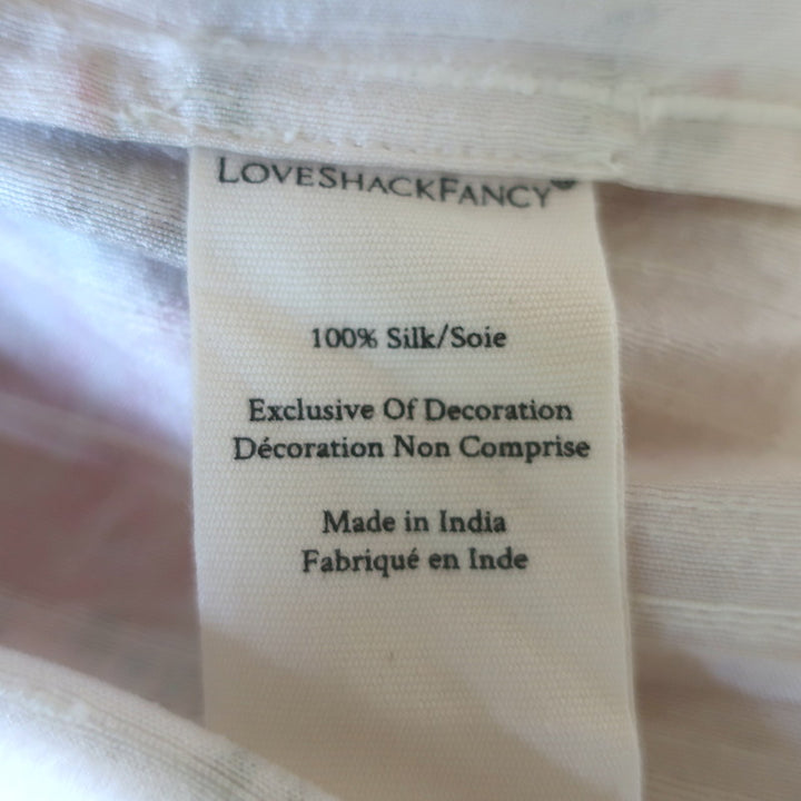 LoveShackFancy Terrence Midi Dress Dolce Floral Print Silk Size Extra Small NEW