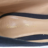 Gianvito Rossi Lyra 150 High-Back Pumps Navy Suede Size 38.5