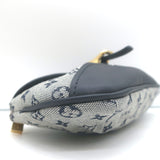 Louis Vuitton Mini Lin Anne Sophie Pochette Blue Canvas & Leather Clutch Bag
