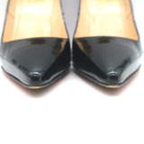 Christian Louboutin Kate 100 Pumps Black Patent Size 36 Pointed Toe Heels