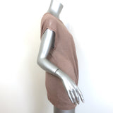 Brunello Cucinelli Sequined Open-Front Sleeveless Sweater Beige Size Large