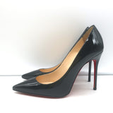Christian Louboutin Kate 100 Pumps Black Patent Size 36 Pointed Toe Heels