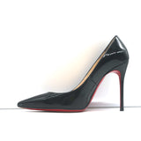 Christian Louboutin Kate 100 Pumps Black Patent Size 36 Pointed Toe Heels