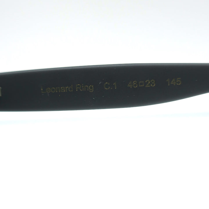 Illesteva Leonard Ring Sunglasses Matte Black/Gold