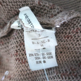 Brunello Cucinelli Sequined Open-Front Sleeveless Sweater Beige Size Large