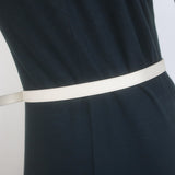 Gucci GG Marmont Skinny Belt Cream Leather Size 85 US 34