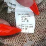 Brunello Cucinelli Sequined Open-Front Sleeveless Sweater Beige Size Large