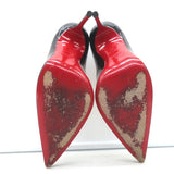 Christian Louboutin Kate 100 Pumps Black Patent Size 36 Pointed Toe Heels