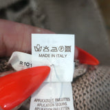 Brunello Cucinelli Sequined Open-Front Sleeveless Sweater Beige Size Large