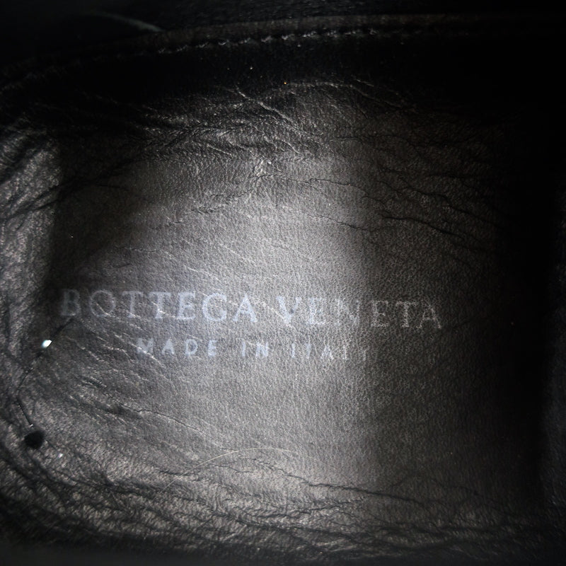 Bottega Veneta Intrecciato Weave Sneakers Military Green Leather Size 41.5