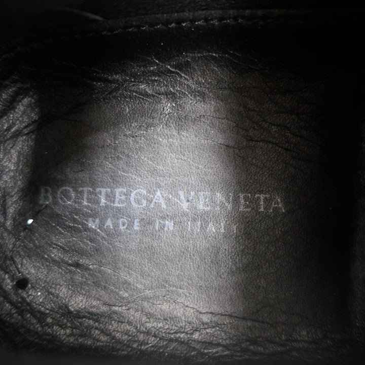 Bottega Veneta Intrecciato Weave Sneakers Military Green Leather Size 41.5