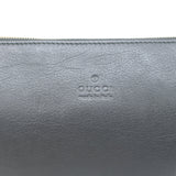 Gucci Bamboo Tassel Zip Large Clutch Bag Black Leather