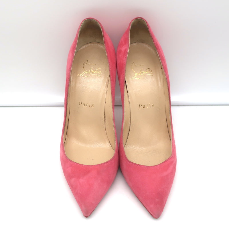 Christian Louboutin Pigalle Follies 100 Size 40.5 Red Bottom Heels