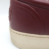 Bottega Veneta Dodger Butterfly Intrecciato Leather Sneakers Burgundy Size 37.5