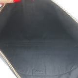 Gucci Bamboo Tassel Zip Large Clutch Bag Black Leather