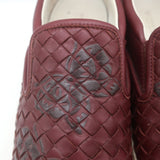 Bottega Veneta Dodger Butterfly Intrecciato Leather Sneakers Burgundy Size 37.5