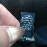 Ralph Lauren Blue Label High-Neck Button Front Jacket Black Wool Size 6