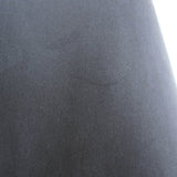 Doen Sicilia Ruffled Lace-Trim Maxi Dress Black Matte Satin Size Small