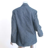 Chanel Identification 00C Denim Blazer Blue Size 44 Two-Button Jacket