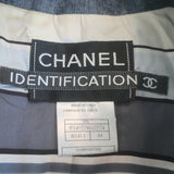 Chanel Identification 00C Denim Blazer Blue Size 44 Two-Button Jacket