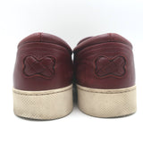 Bottega Veneta Dodger Butterfly Intrecciato Leather Sneakers Burgundy Size 37.5