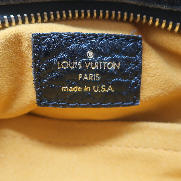 Louis Vuitton Neo Cabby MM Shoulder Bag Black Monogram Denim