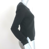 Chanel 00A Cashmere Pullover Sweater Black Size 38