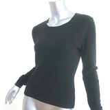 Chanel 00A Cashmere Pullover Sweater Black Size 38