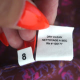 Ulla Johnson Renly Puff Sleeve Blouse Burgundy Paisley Print Silk Size 8