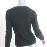 Chanel 00A Cashmere Pullover Sweater Black Size 38