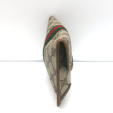 Vintage Gucci Sherry GG Monogram Canvas Web Pouch Beige Small Clutch