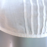Vanessa Bruno Embroidered Lace-Trimmed Blouse White Pintucked Ramie Size 42