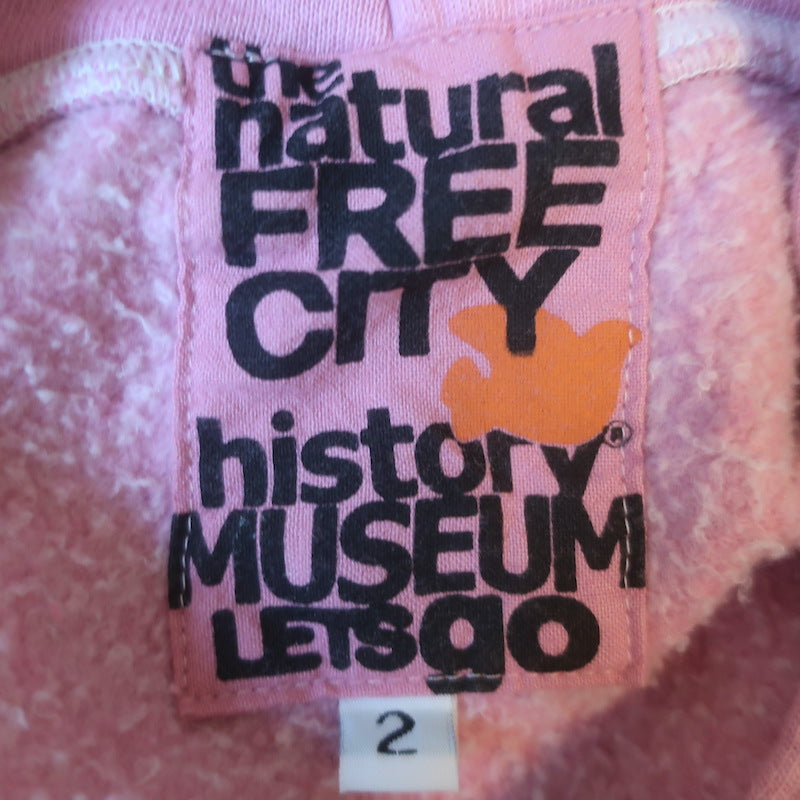 FREECITY x Natural History Museum Hoodie Sweatshirt Pink Size 2