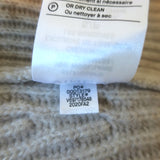 Vince Half Zip Ribbed Pullover Sweater Oatmeal Wool-Cashmere Size Small