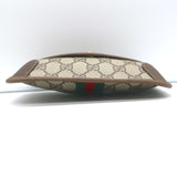 Vintage Gucci Sherry GG Monogram Canvas Web Pouch Beige Small Clutch