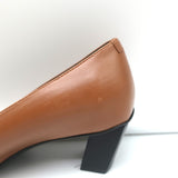 Roger Vivier Belle Vivier Kitten Heel Pumps Brown Leather Size 35.5