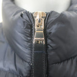 Moncler Blein Ruffled-Hem Down Puffer Jacket Dark Navy Size 3