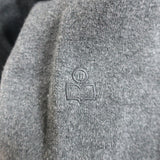 Isabel Marant Etoile Kelaya Puff Sleeve Sweater Gray Cotton-Blend Size 40