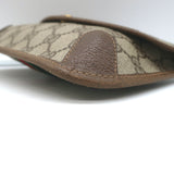 Vintage Gucci Sherry GG Monogram Canvas Web Pouch Beige Small Clutch