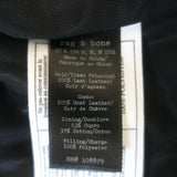 Rag & Bone Arrow Leather Moto Jacket Port Burgundy Size 2