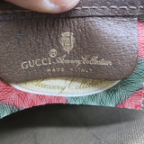 Vintage Gucci Sherry GG Monogram Canvas Web Pouch Beige Small Clutch