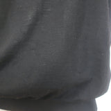Prada Short Sleeve V-Neck Sweater Black Fine Knit Size 42