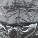 Eric Javits Invincible Puffer Bucket Hat with Faux Fur Trim Black One Size NEW