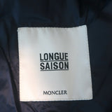 Moncler Blein Ruffled-Hem Down Puffer Jacket Dark Navy Size 3