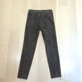 Vince Stretch Suede Leggings Dark Brown Size Small